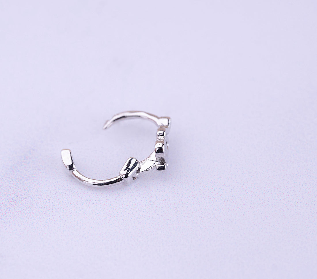 Piercing Argolla Serpiente Plateado Ref: H030