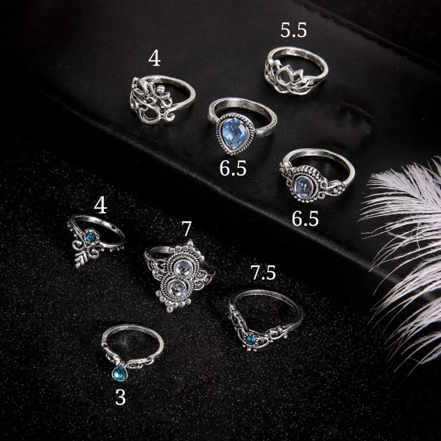 Set X8 Anillos Lotus 1165: Ref