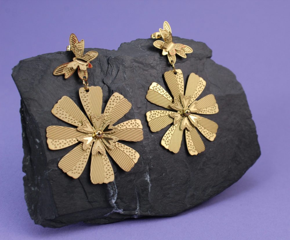 Aretes Flor Mariposa 1941: Ref