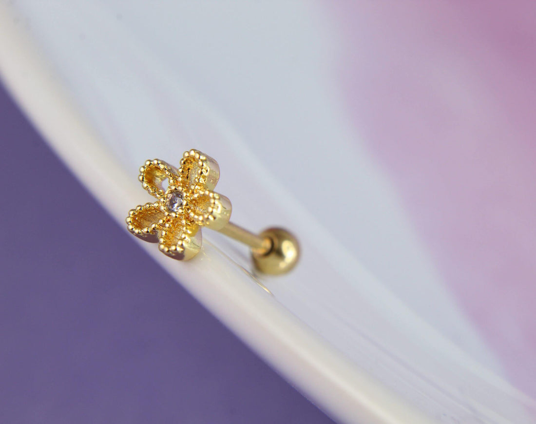 Piercing Florecita Dorado 99722: Ref