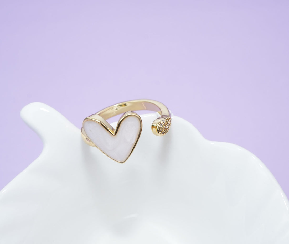 Anillo Corazón Nacarado 2744: Ref