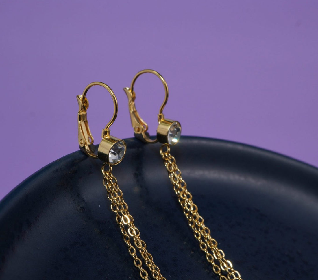 Aretes Estrellas Cristales 4034:Ref