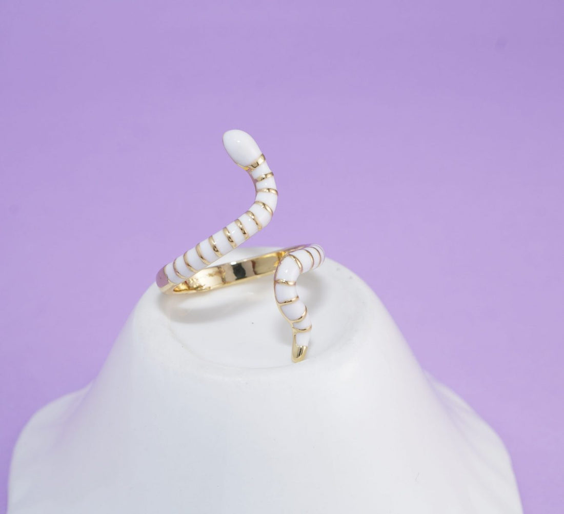 Anillo Serpiente Blanco A1440 :Ref