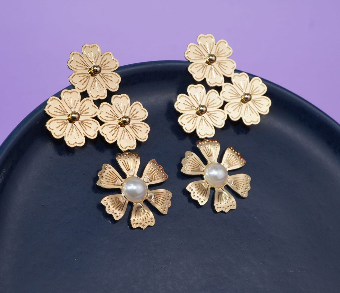 Aretes Camelias Ref: B701