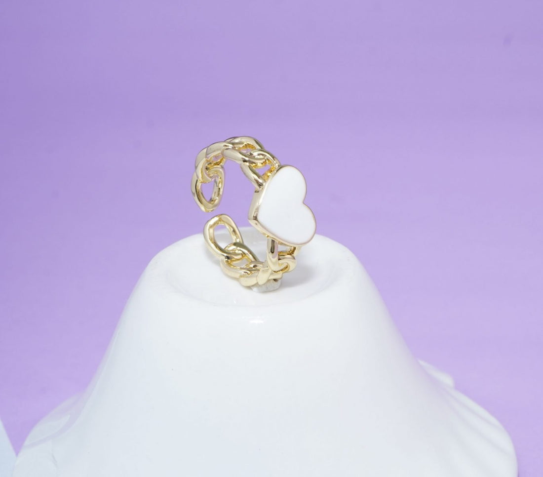 Anillo Corazón Blanco 2208:Ref