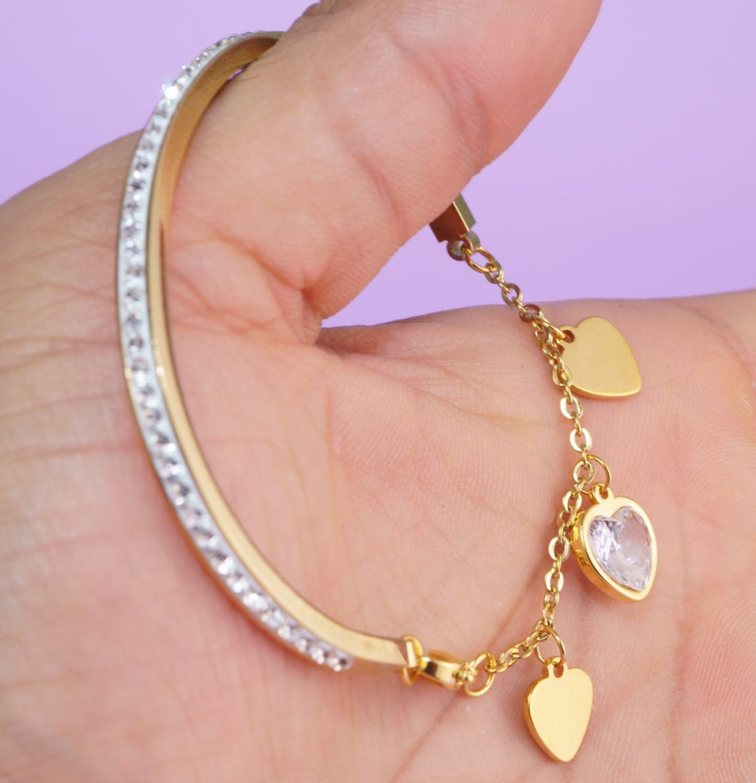 Pulsera Aro Corazones Ref: I448