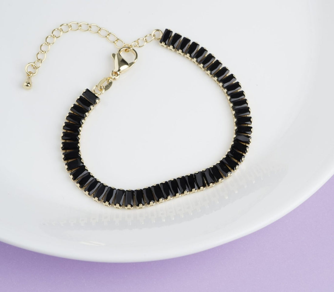 Pulsera Circones Negros Ref: I588