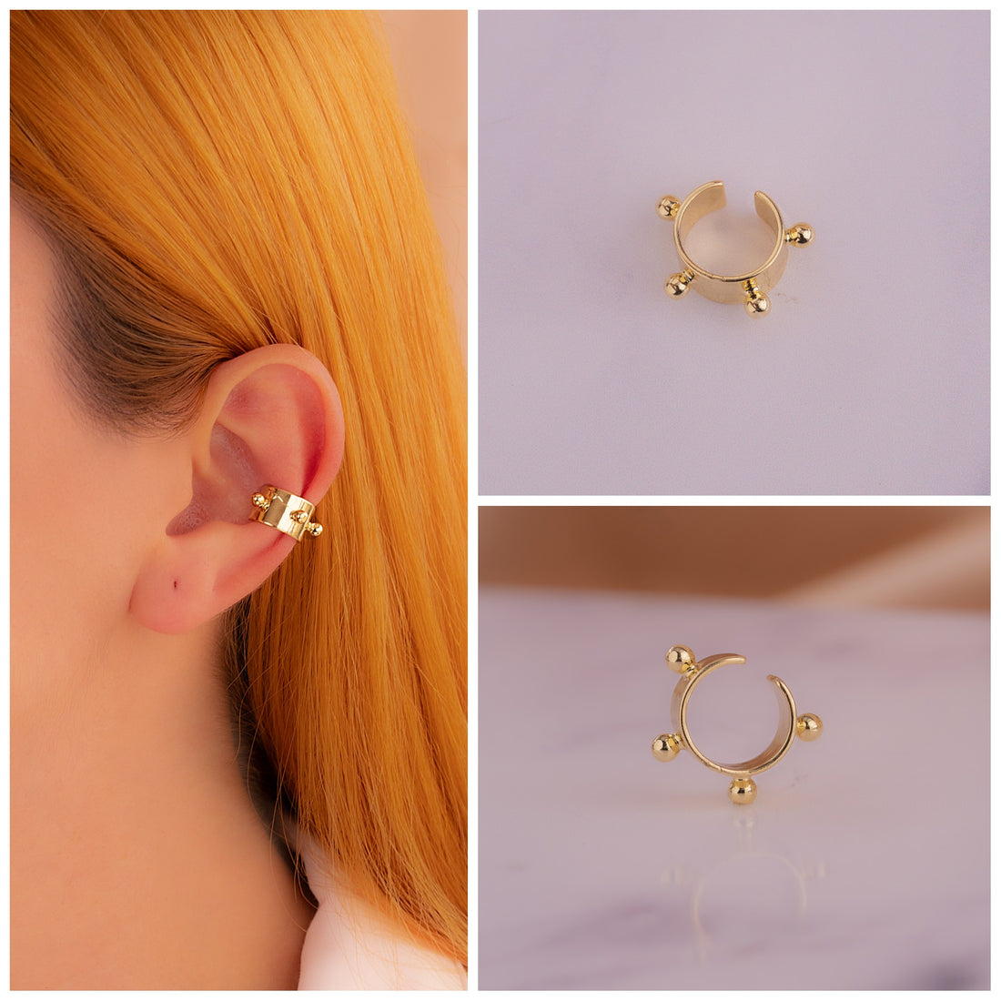 Ear Cuff Lía Dorado Ref:E546