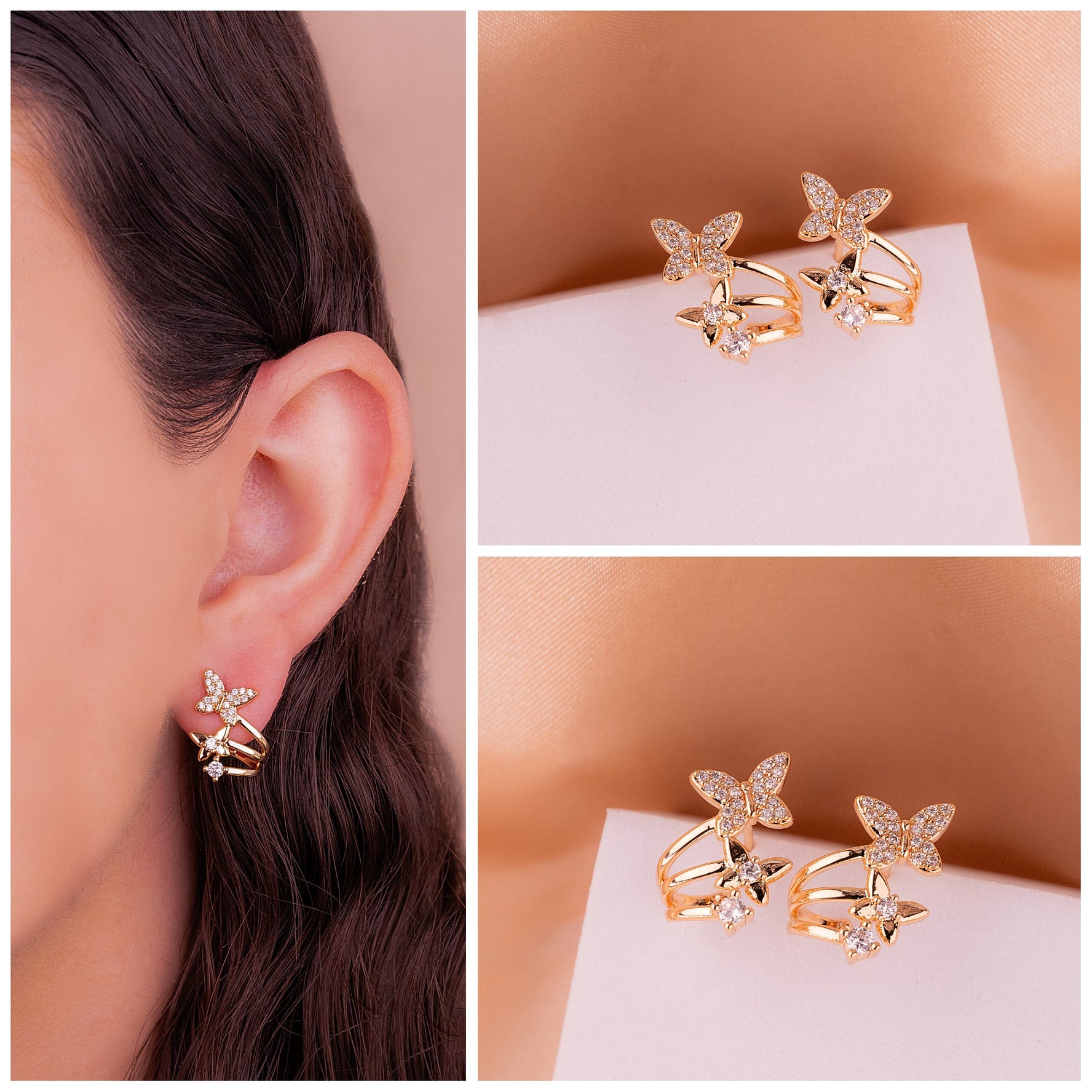 Aretes Capullo Dorados Ref: B1266