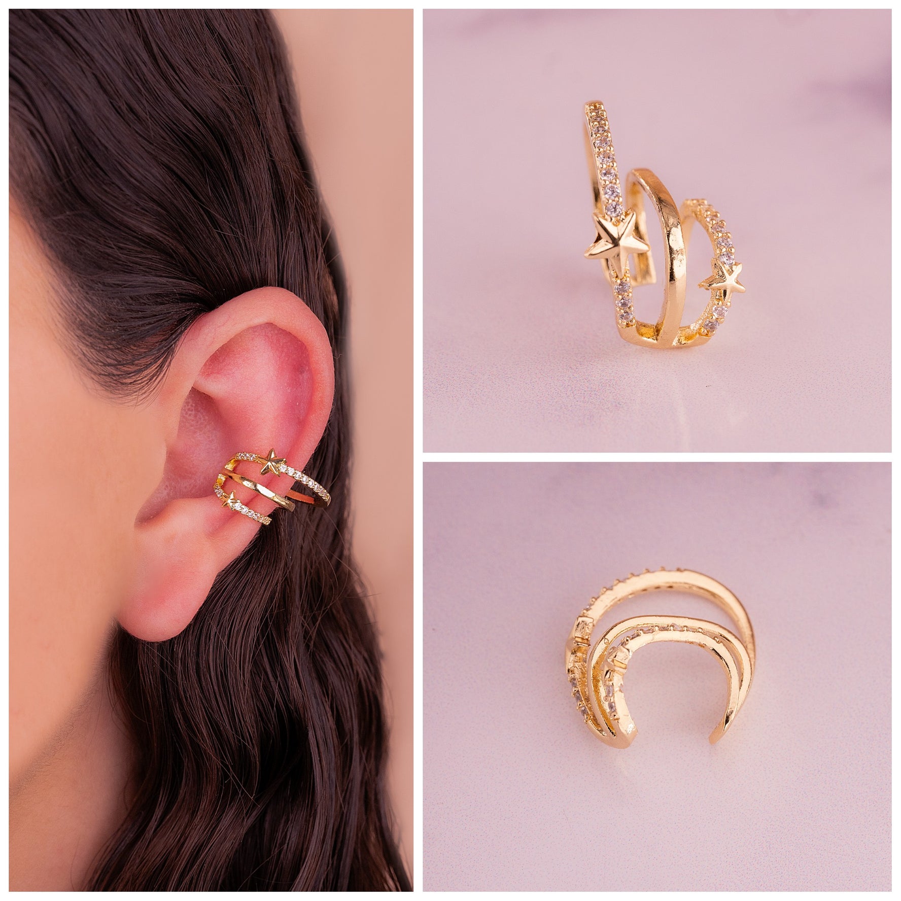 Ear Cuff Alhena Dorado Ref: E229