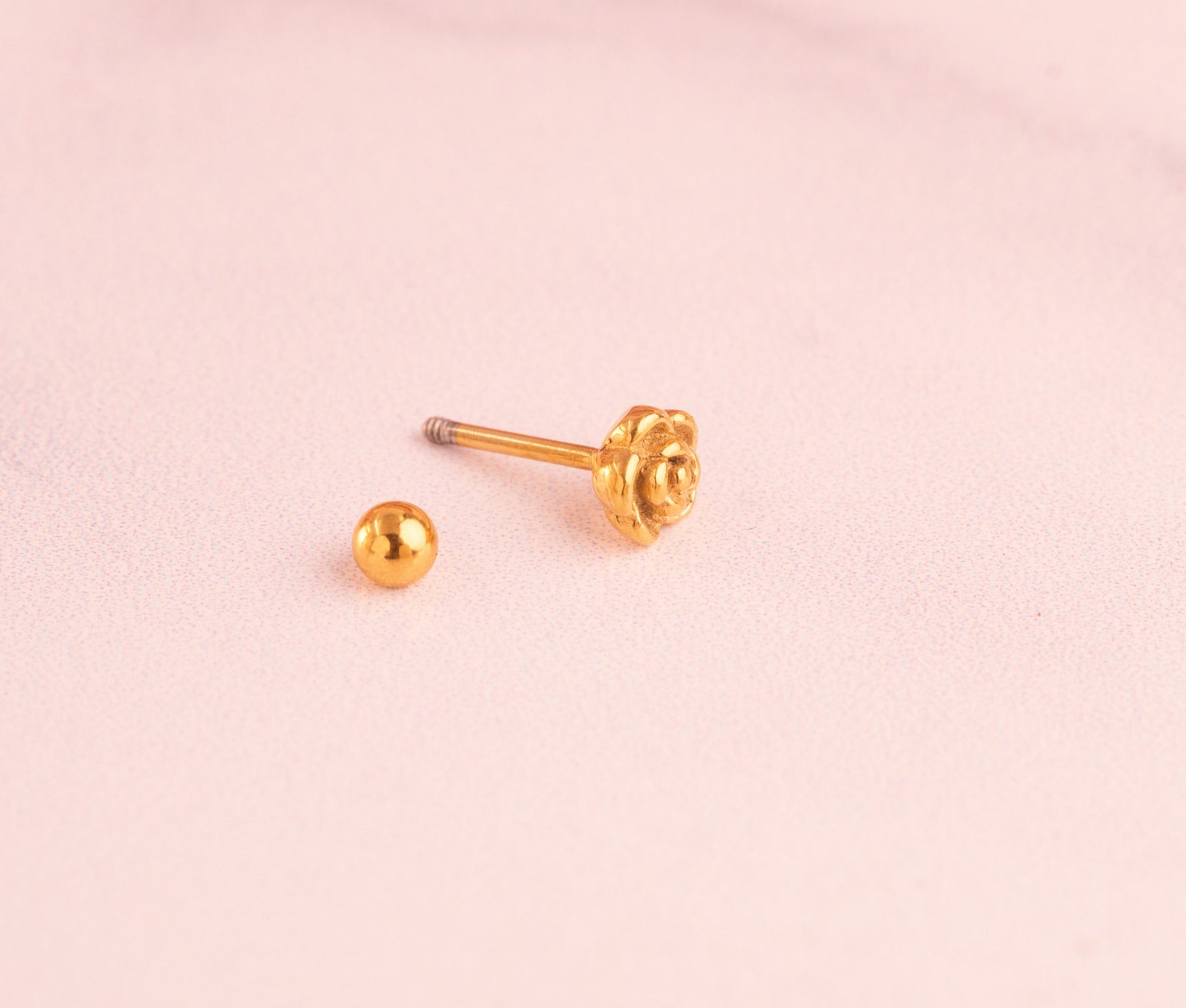 Piercing Rosa Dorada Ref: H608