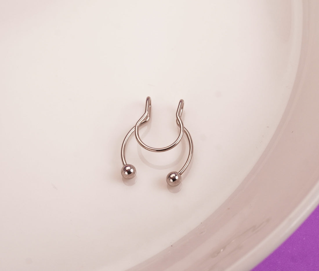 Septum Falso Ayla Plateado  Ref: H248