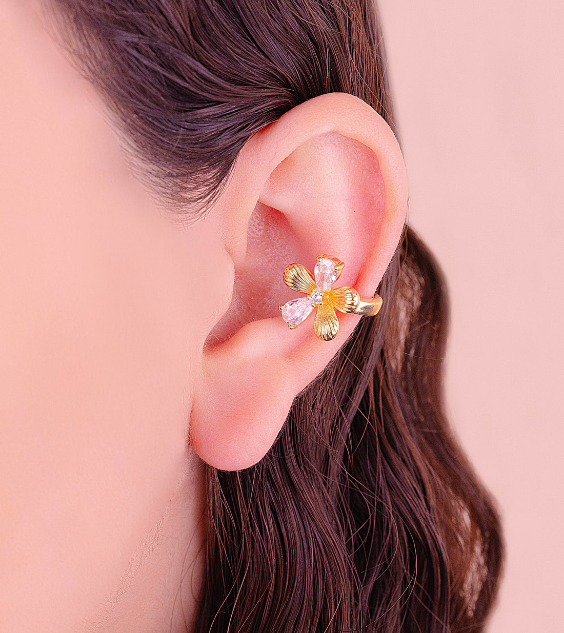 Ear Cuff Magnolia Dorado  Ref: E427