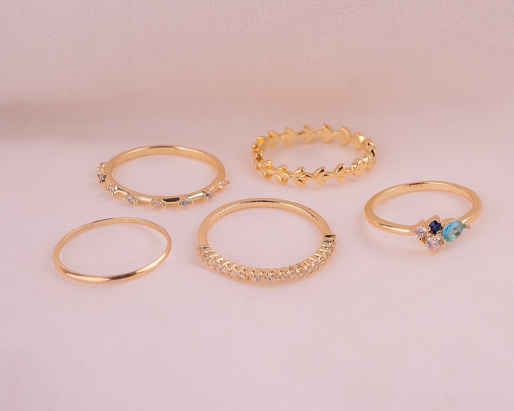 Set X 5 Anillos Elena Ref: J569