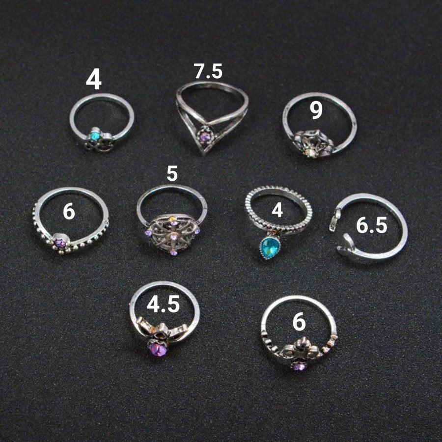 Set X 9 anillos Cardinales 419: Ref