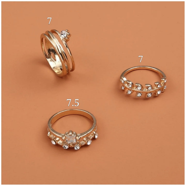 Set X 3 Anillos Roma 1037: Ref