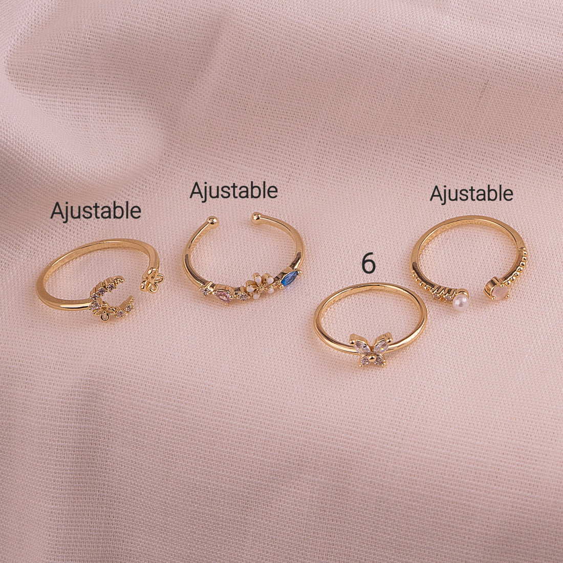 Set X4 Anillos Dafne Ref:J489