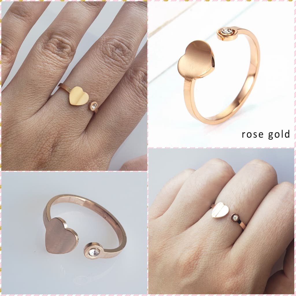 Anillo Corazón Rosa 096: Ref