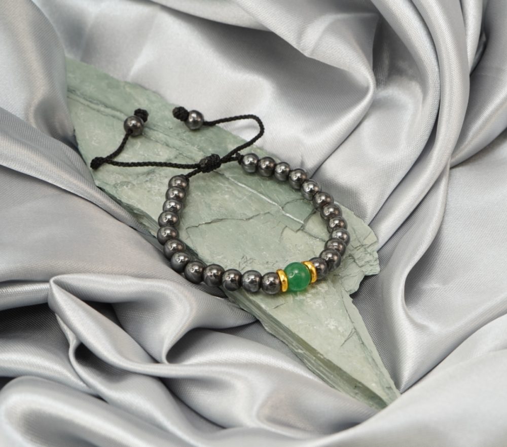 Pulsera Hematita Con Jade 2417: Ref