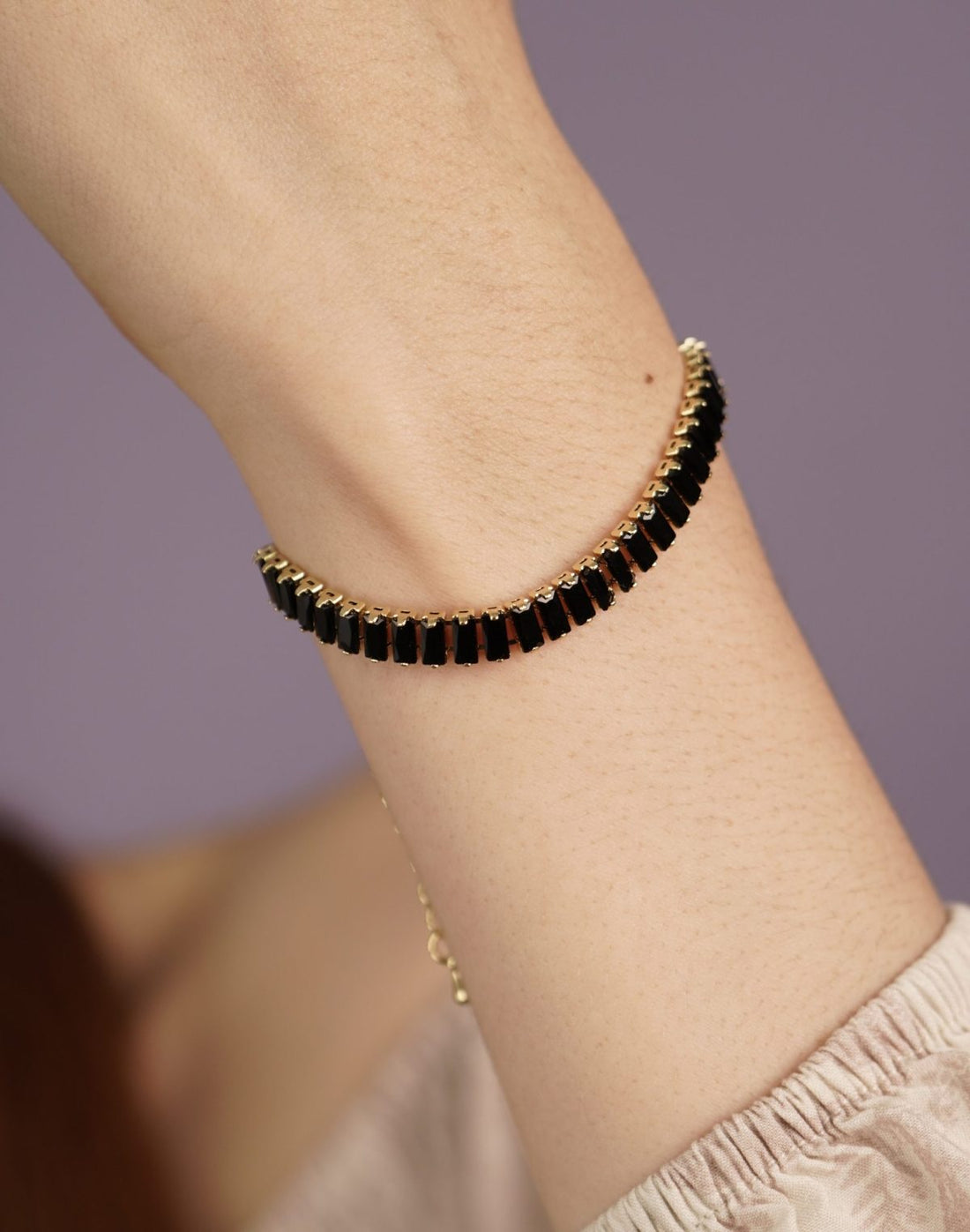 Pulsera Circones Negros Ref: I588