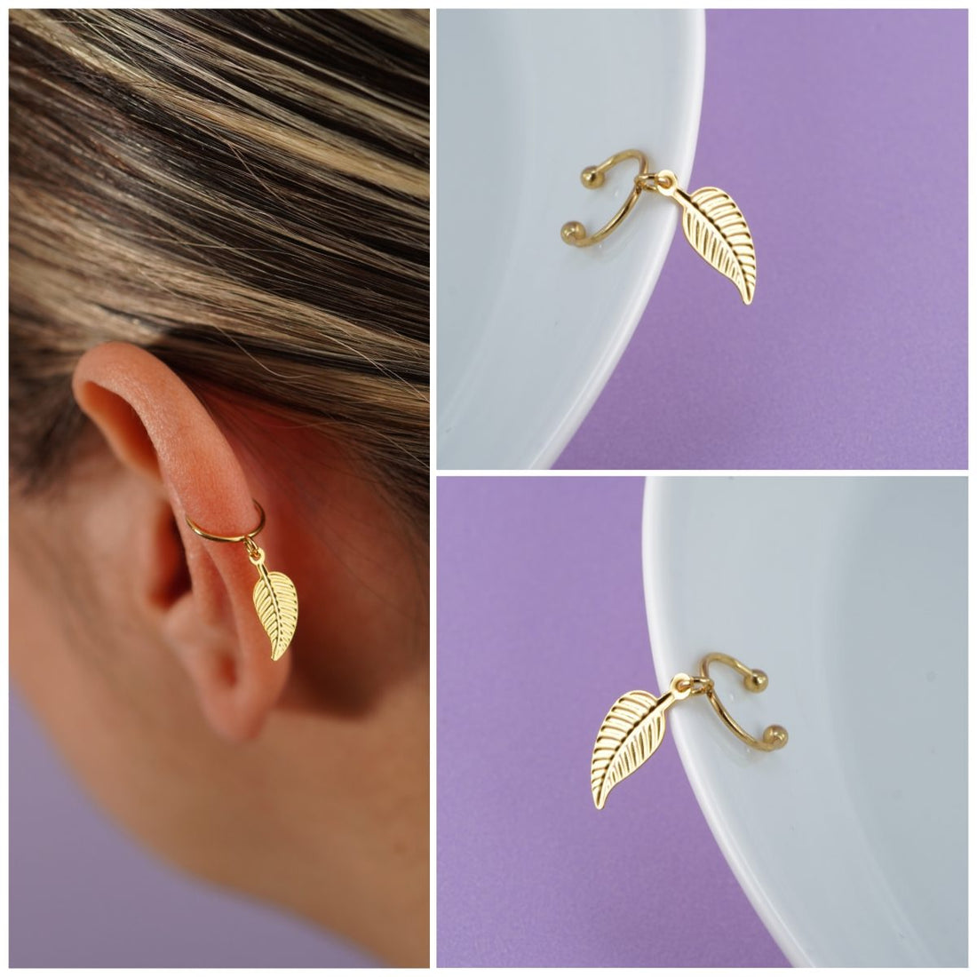 Ear Cuff Hoja Sencillo 2871: Ref