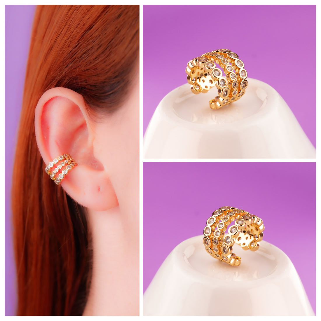 Ear Cuff Dafne Dorado Ref: E110