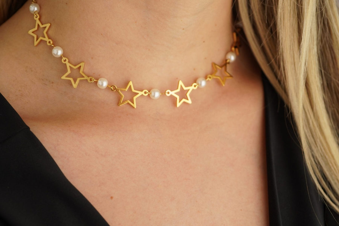 Chocker Estrellas Perlas 99665: Ref