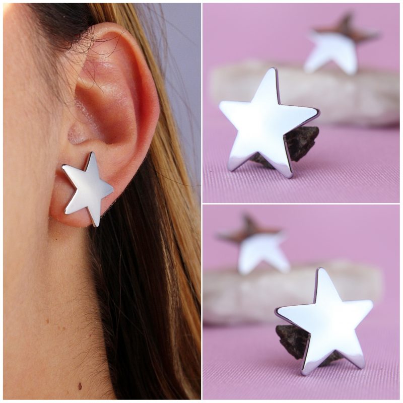 Aretes Estrellas Plateados 495: Ref