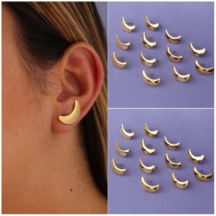 Aretes Luna Dorados 492: Ref