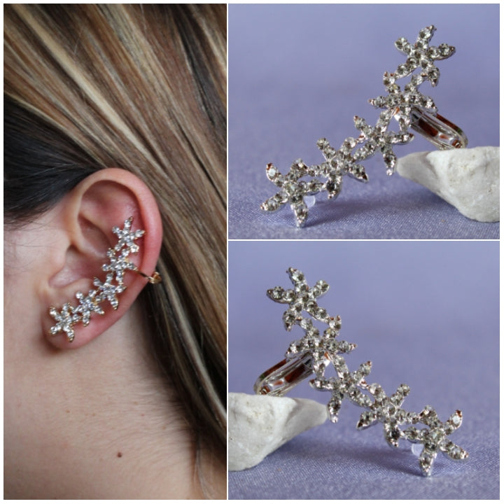 Ear Cuff Artemisa Plateado 1433: Ref