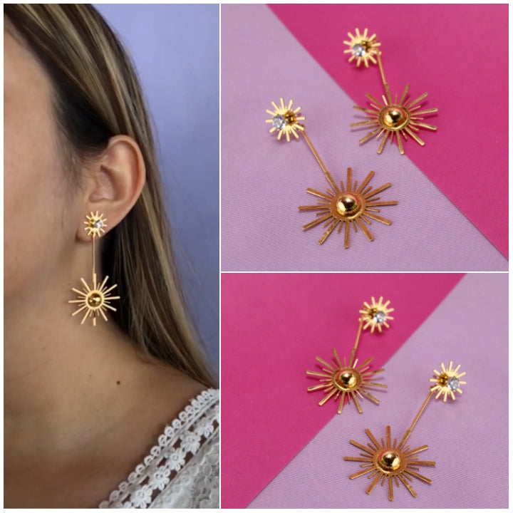 Aretes Sol Acero 375: Ref