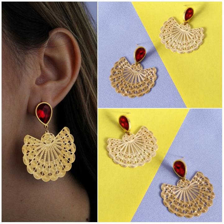 Aretes Maja Rojo 1641: Ref