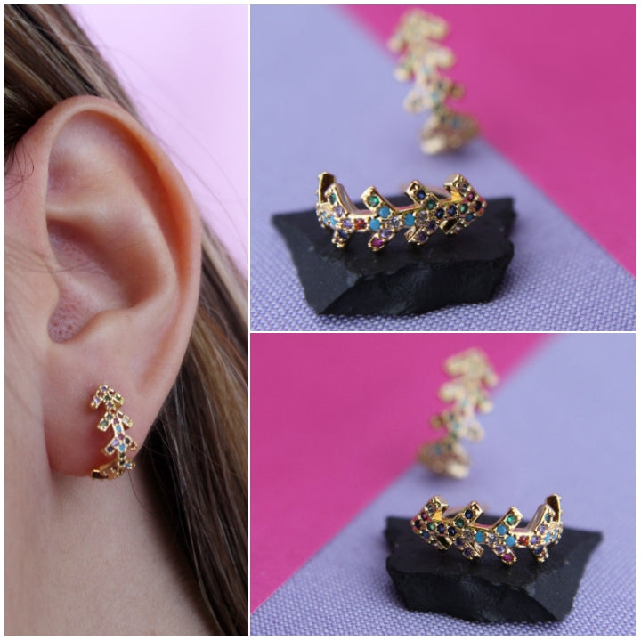 Aretes Flechas Rodinados 1213: Ref