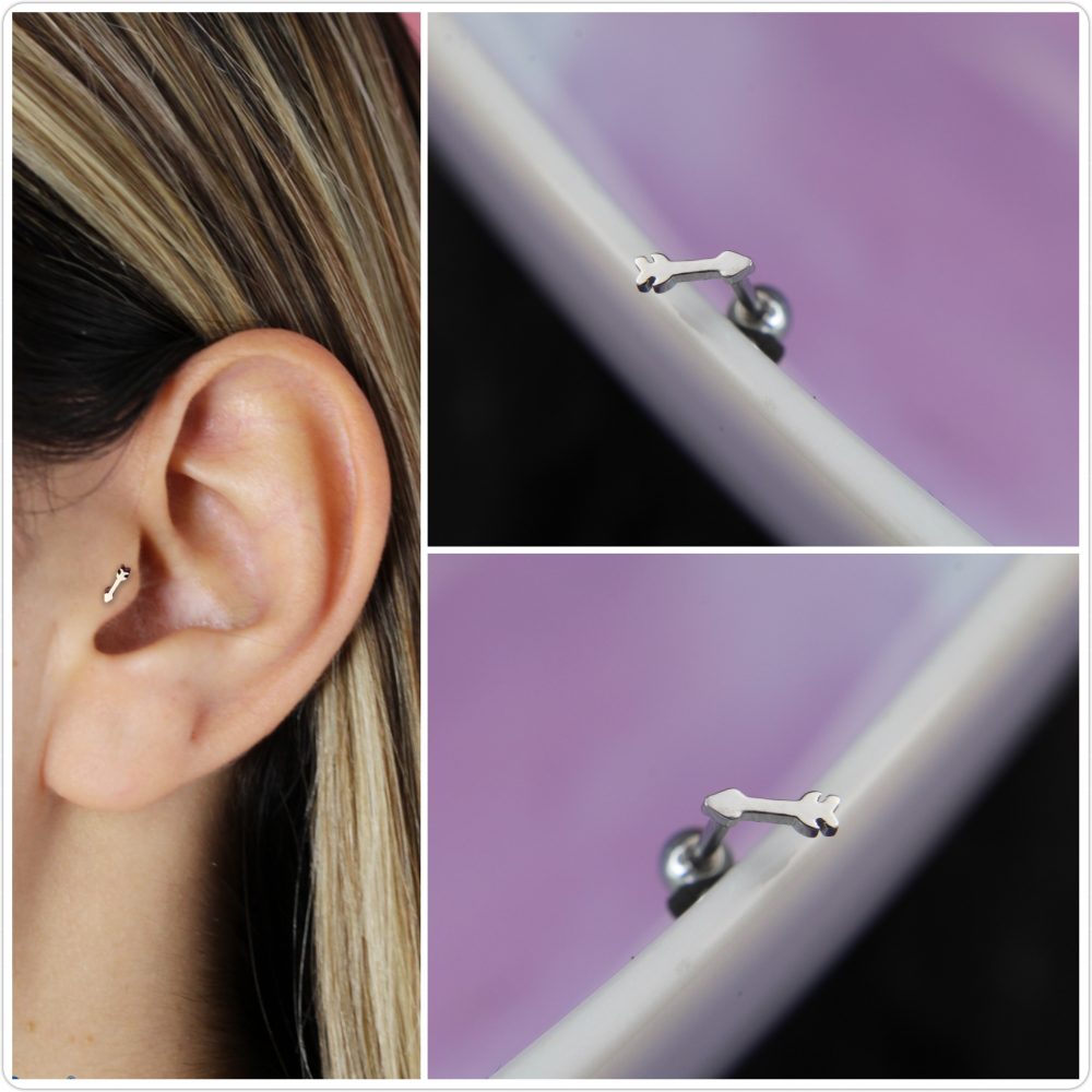 Piercing Flecha Mini Plateada Ref: H067