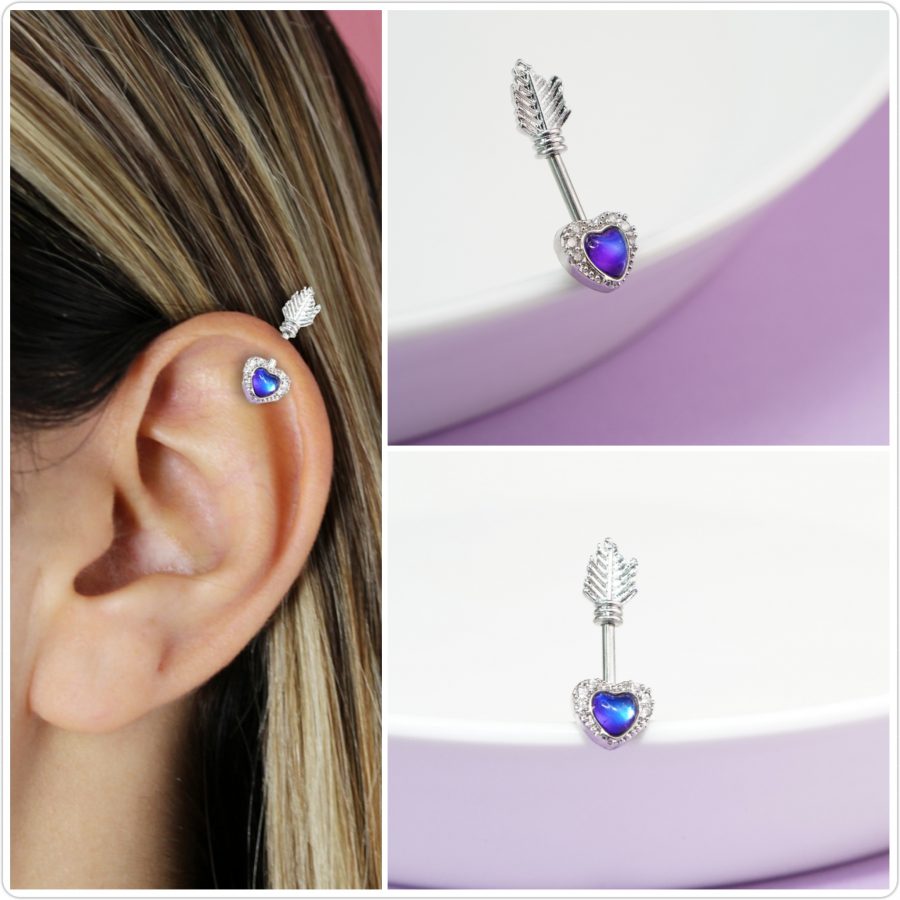 Piercing Coraz?n Azul Flecha 2550: Ref