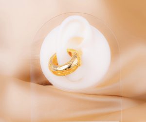 Ear Cuff Chunky Corazones Ref:E1105