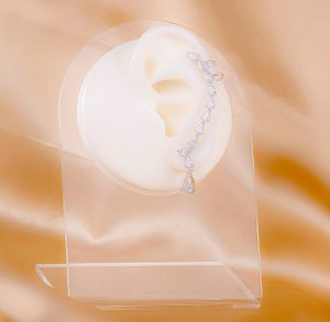 Ear Cuff Lumira Plateado Ref: E1165