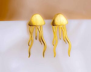 Aretes Medusa Dorados Ref: B645