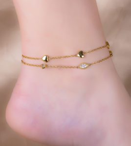 Tobillera Corazones Circones Ref: M415