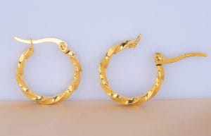 Candongas 20 mm Melcocha Doradas Ref: B2902