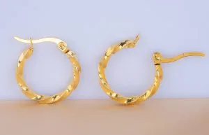 Candongas 20 mm Melcocha Doradas Ref: B2902