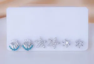 Set X 3 Pares Topitos Tesoro Del Mar Ref: K710