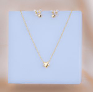 Juego Estrella Perlas Dorado Ref: G350