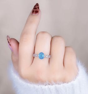 Anillo Lunaria Plateado Ref: A2441